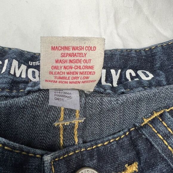 Mossimo Supply Co. Dark Wash Denim Bermuda Shorts Juniors Size‎ 3 - Picture 5 of 5